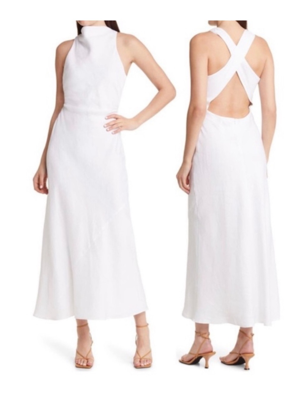 Reformation Cassette Linen dress